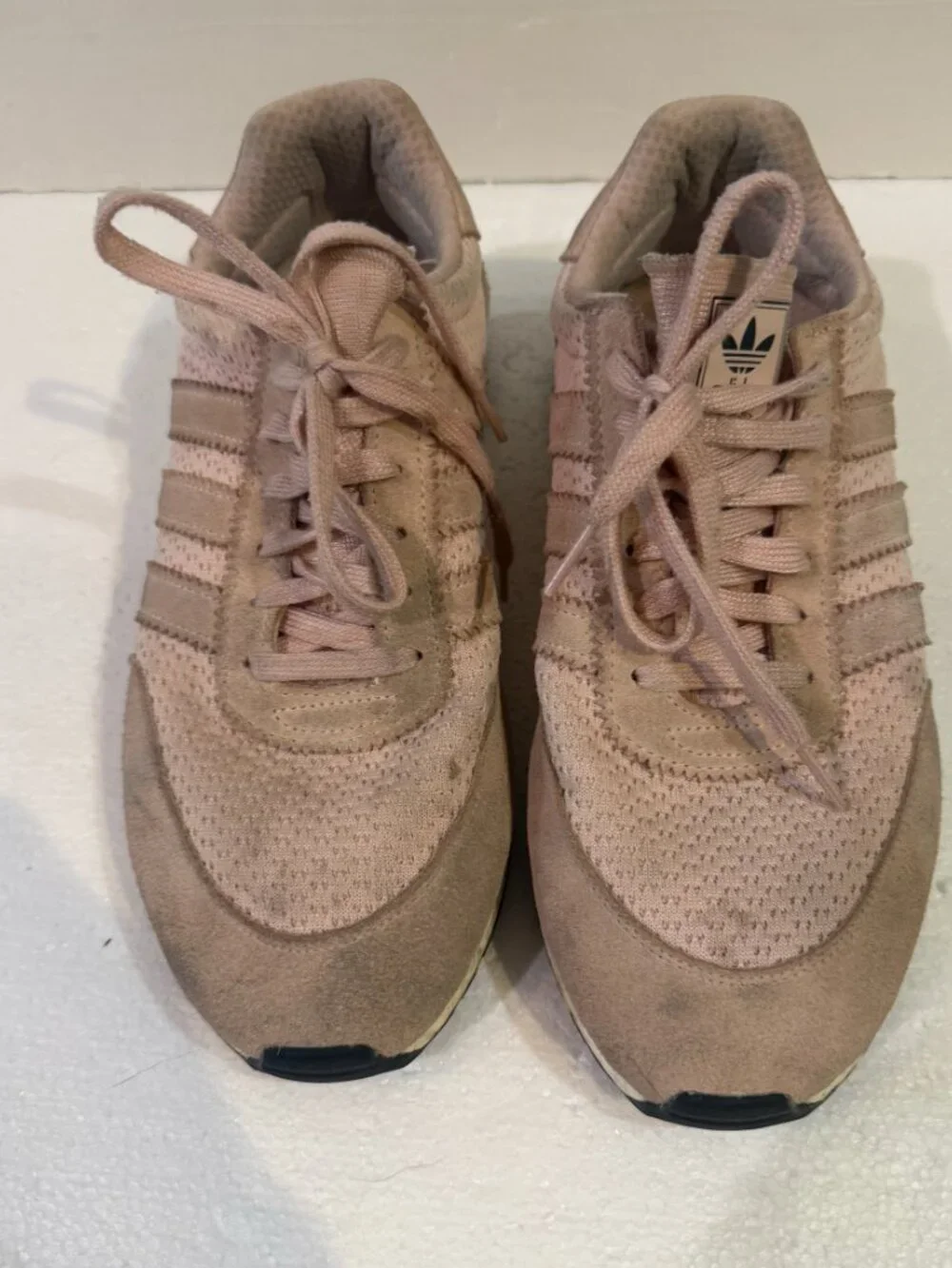 adidas I-5923 Icey Pink Men's Size 10.5 Low Top Lace-Up Sneakers D96609   Solid
